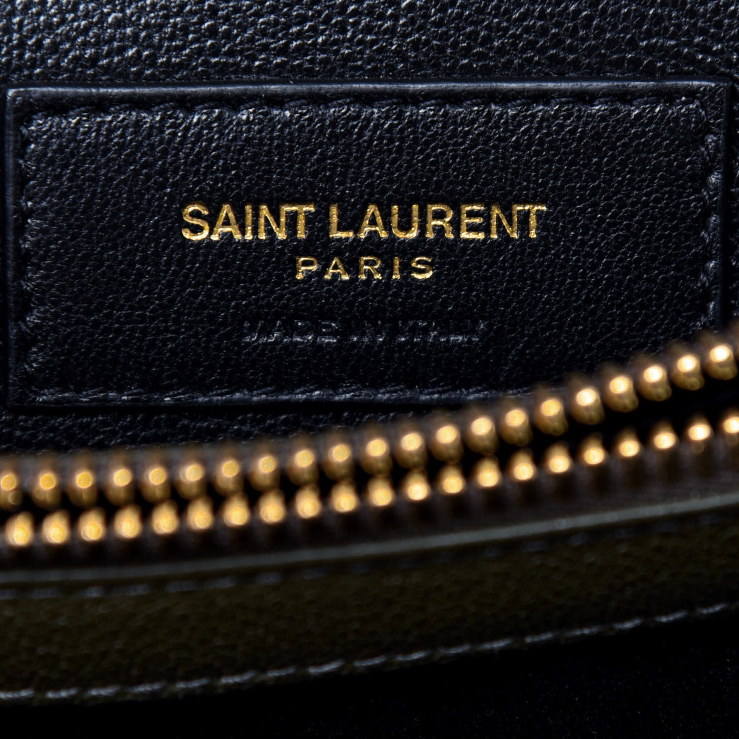 Saint Laurent Sheepskin Matelasse Chevron Monogram Medium College Bag Military Olive 6 of 14