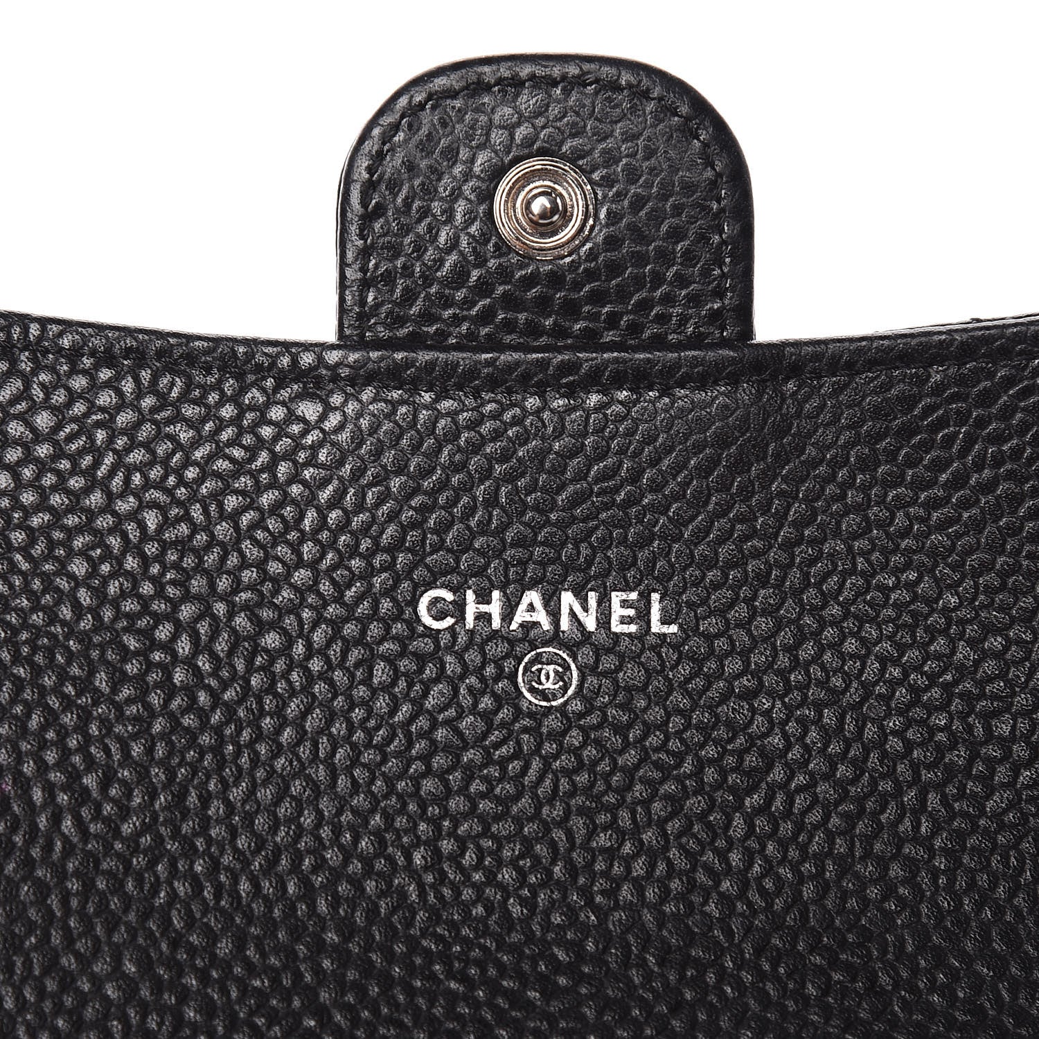 Chanel Caviar Quilted Small Flap Wallet Black 6 of 10