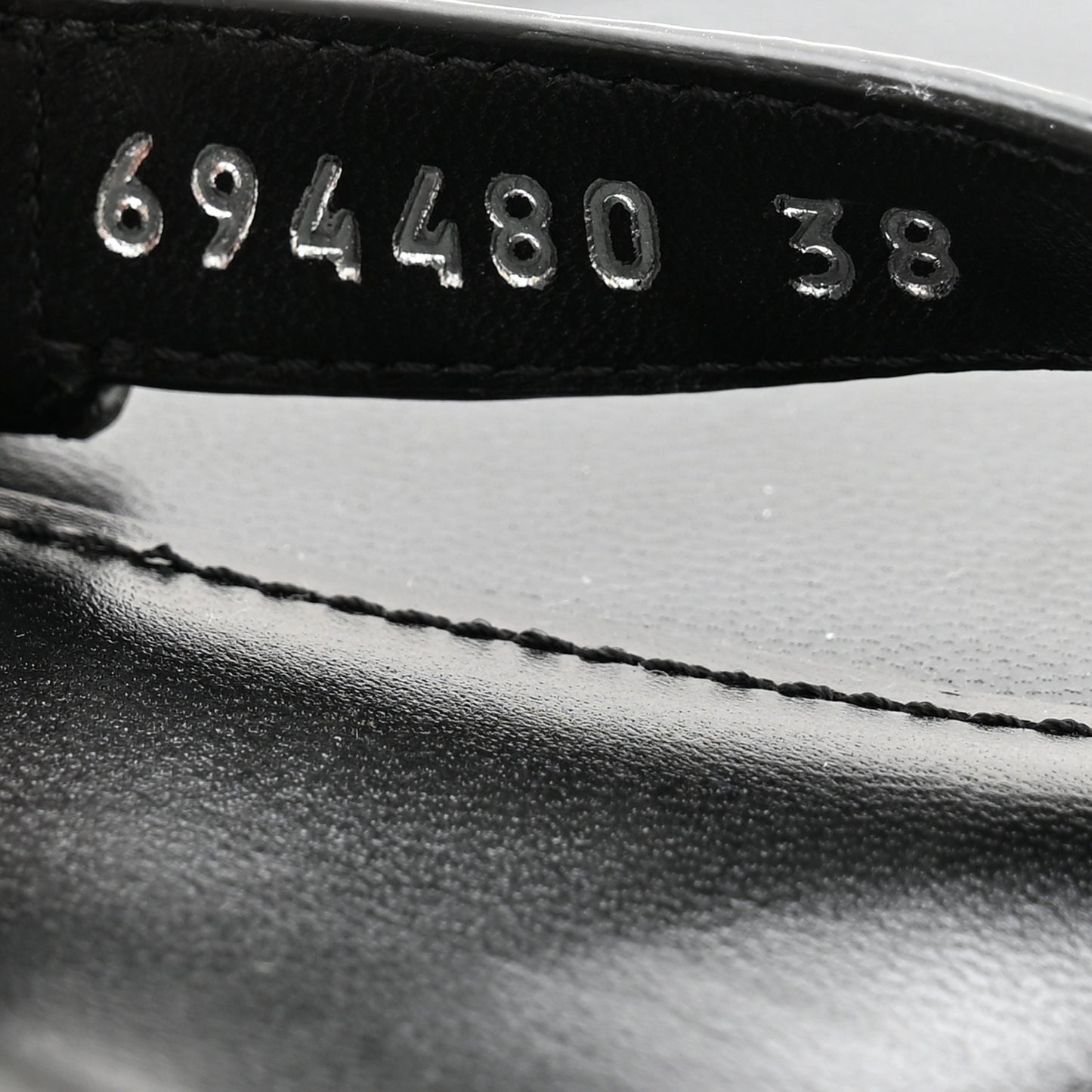 Calfskin Logo Afterhour 90mm Sandal 38 Black
