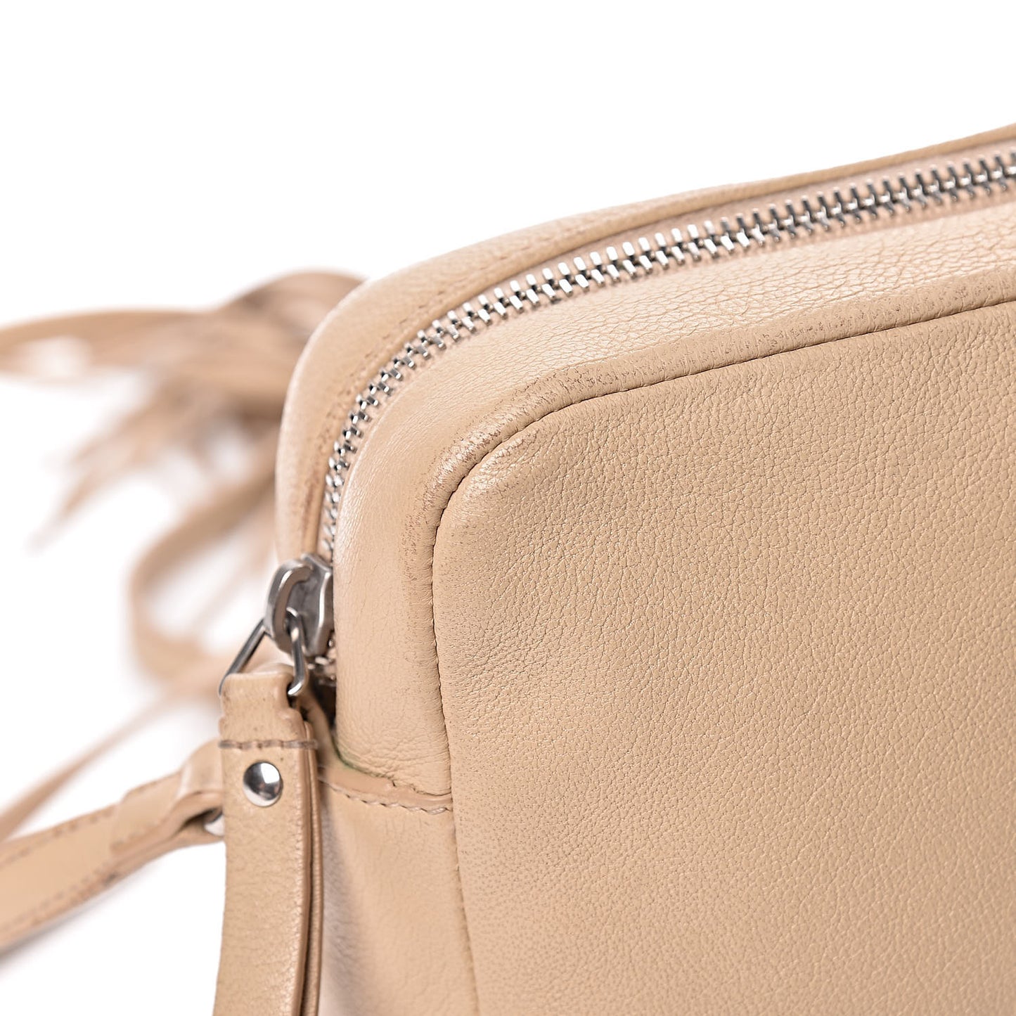 Lambskin Monogram Small Lou Camera Bag Beige