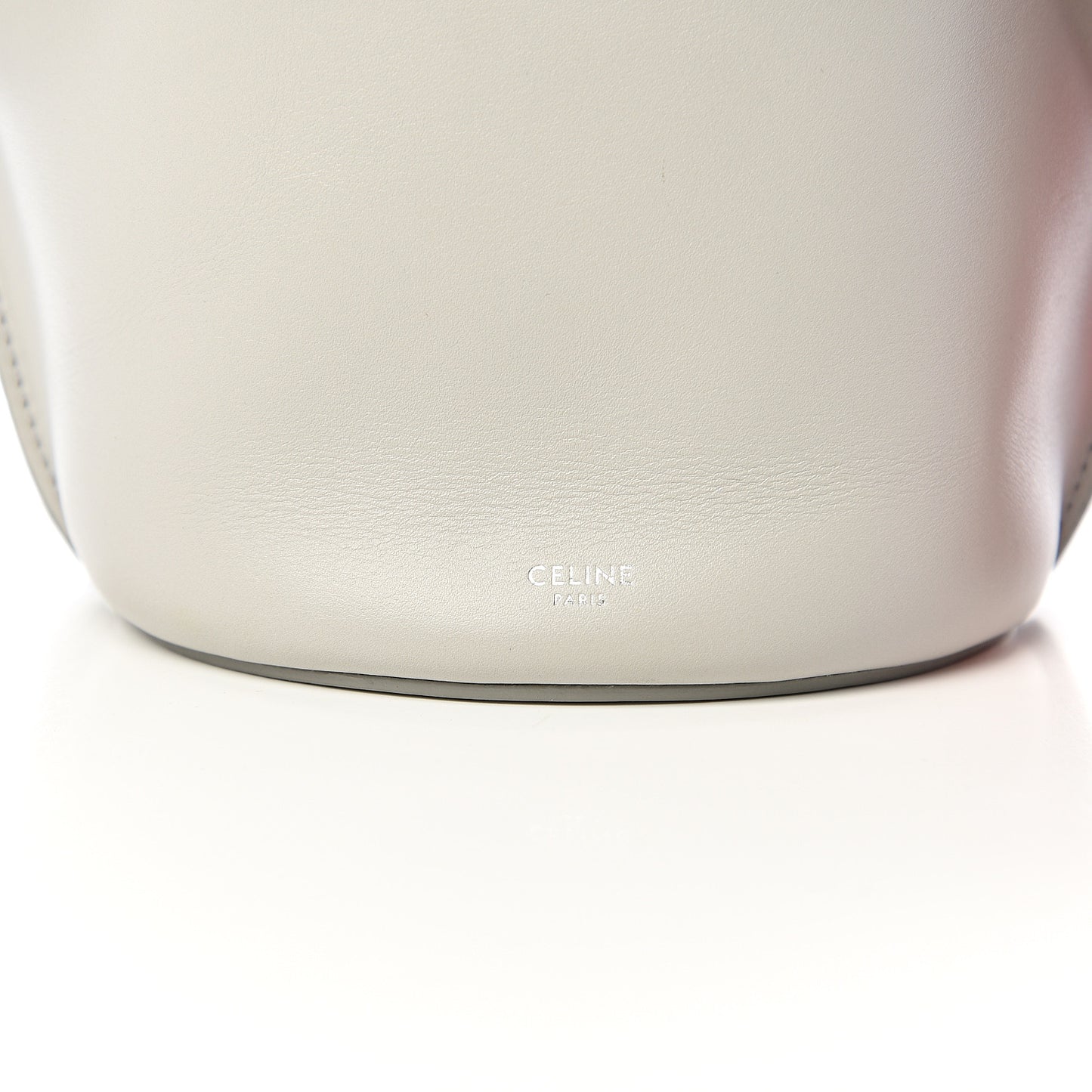 Smooth Calfskin Nano Big Bag Bucket Light Grey
