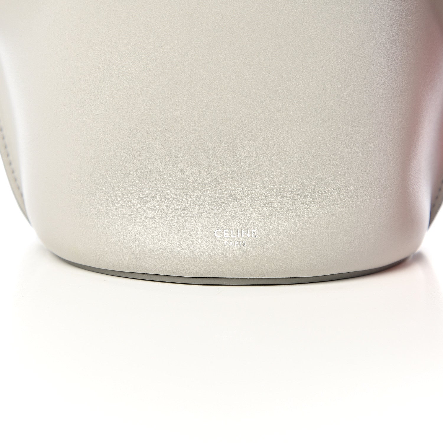 Celine Smooth Calfskin Nano Big Bag Bucket Light Grey 8 of 9