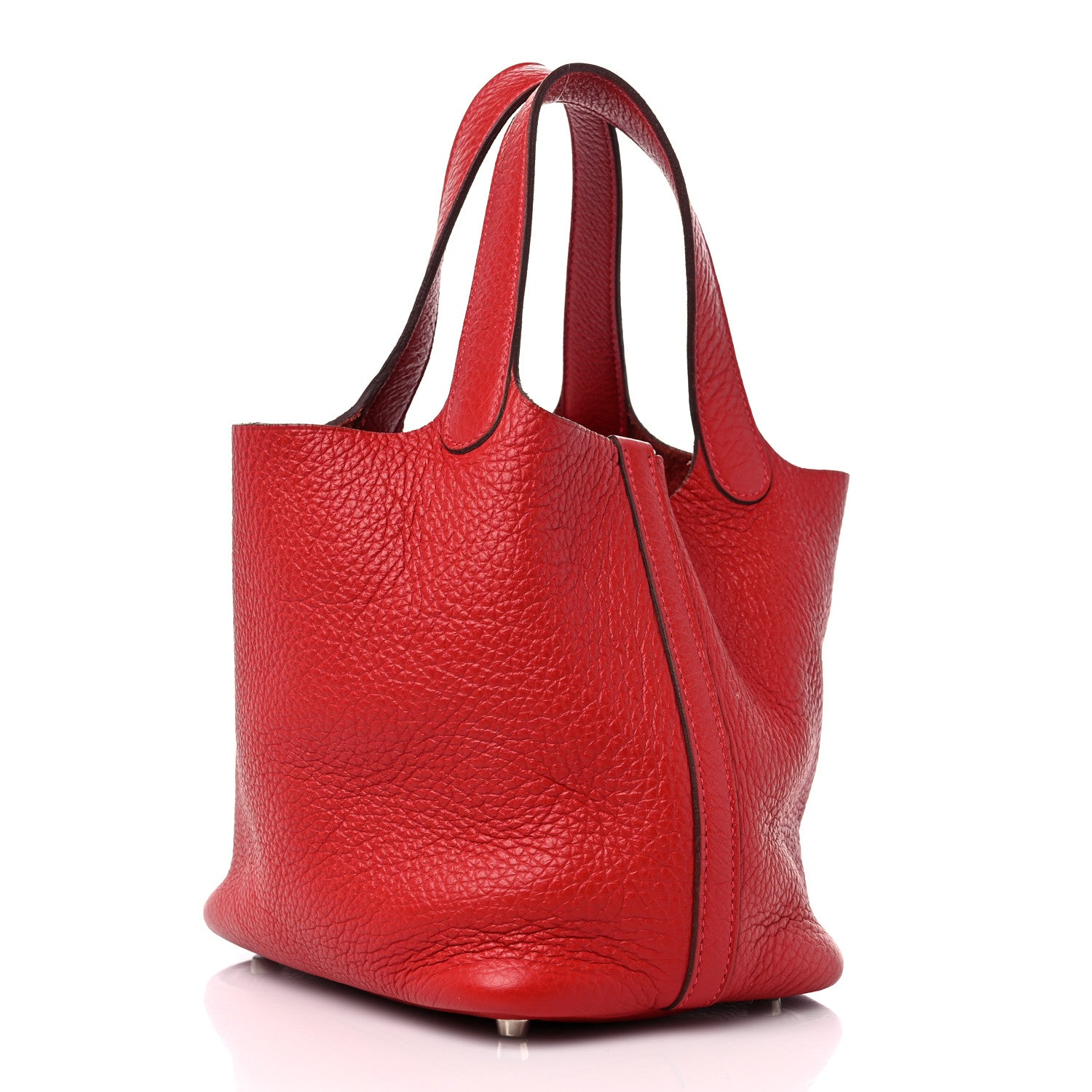 Hermes Taurillon Clemence Picotin 18 PM Rouge Vif 3 of 10