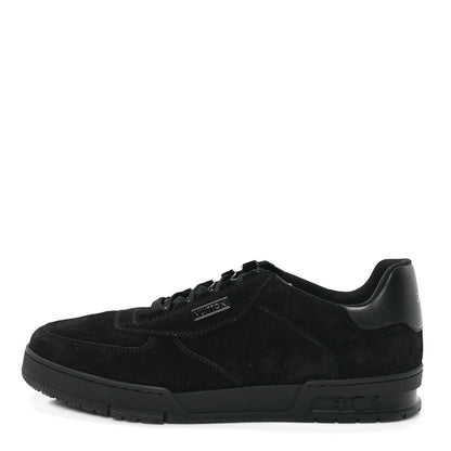 Louis Vuitton Suede Mens LV Trainer Sneakers 10 Black 1 of 10