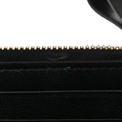Valentino Garavani Vitello Rockstud Card Holder With Zipper Black 8 of 9
