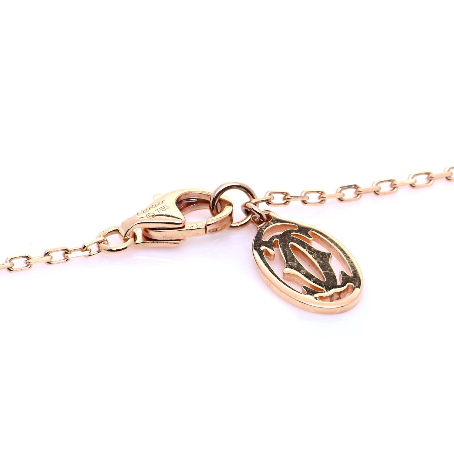 Cartier 18K Pink Gold Pink Sapphire D'Amour Pendant Necklace 4 of 5