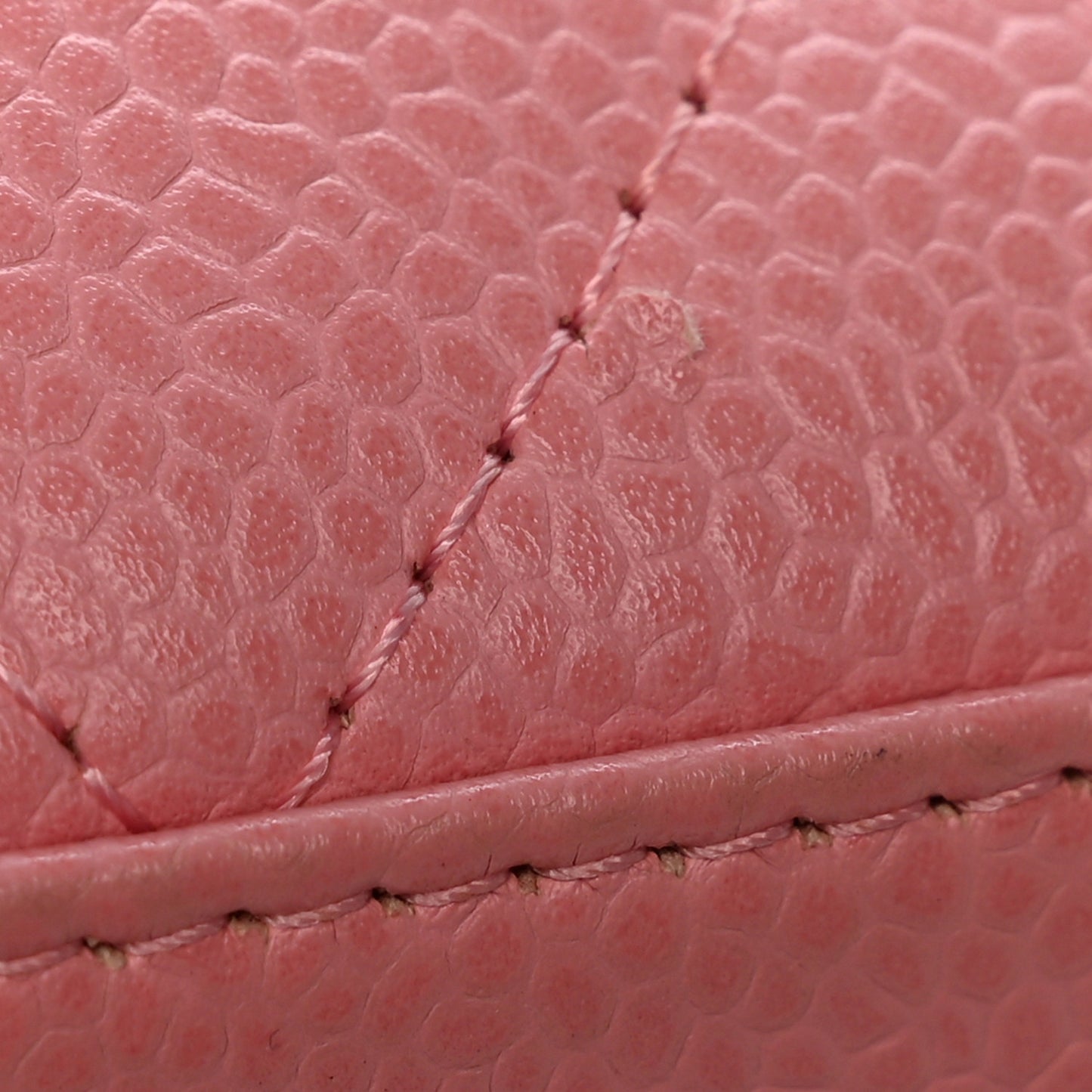 Caviar Quilted Small Bowler Pink