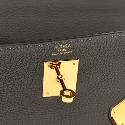 Hermes Togo Kelly Retourne 28 Gris Meyer 6 of 11