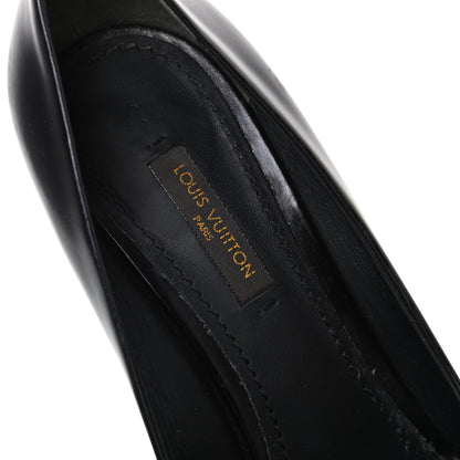 Louis Vuitton Glazed Calfskin Betty Pumps 37.5 Black 8 of 10