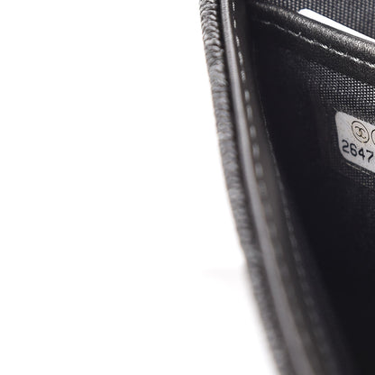 Chanel Metallic Caviar Filigree Flap Wallet Dark Silver 8 of 9