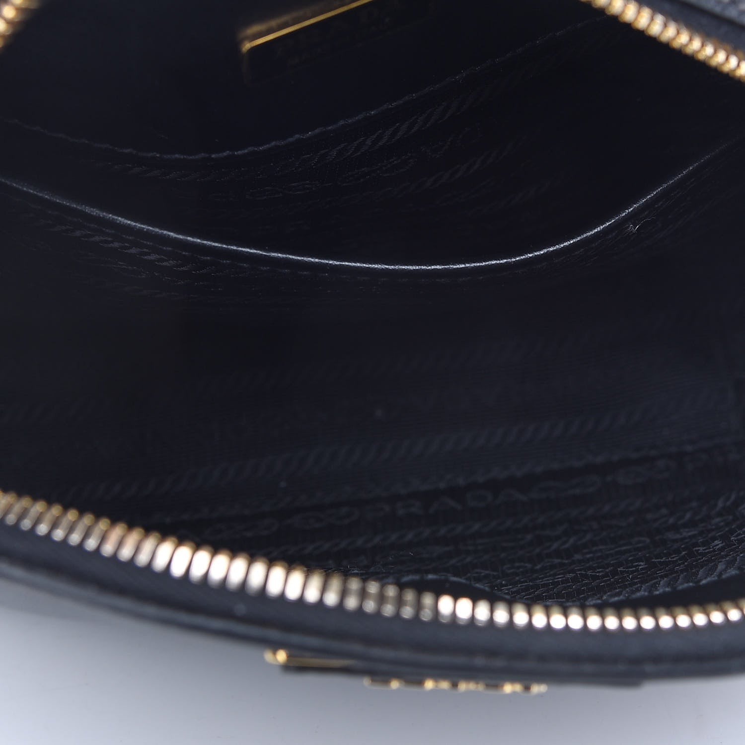 Prada Saffiano Lux Odette Crossbody Black 10 of 11