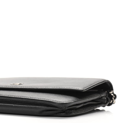 Chanel Caviar Sevruga Wallet On Chain WOC Black 11 of 13
