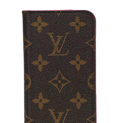 Louis Vuitton Monogram iPhone X Folio Case Rose Pop 7 of 15