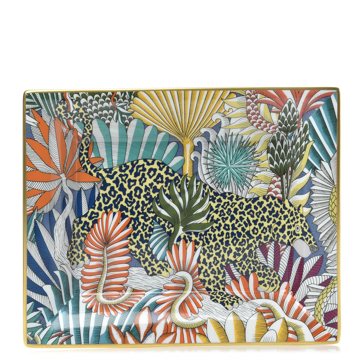 Hermes Porcelain Animaux Camoufles Change Tray 1 of 6