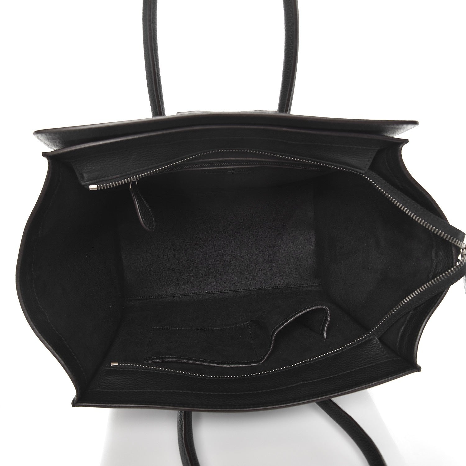 Celine Drummed Calfskin Mini Luggage Black 5 of 8