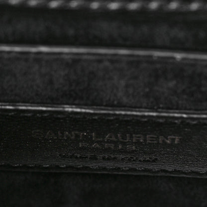 Saint Laurent Calfskin Medium Monogram Monochrome Sunset Black 6 of 9