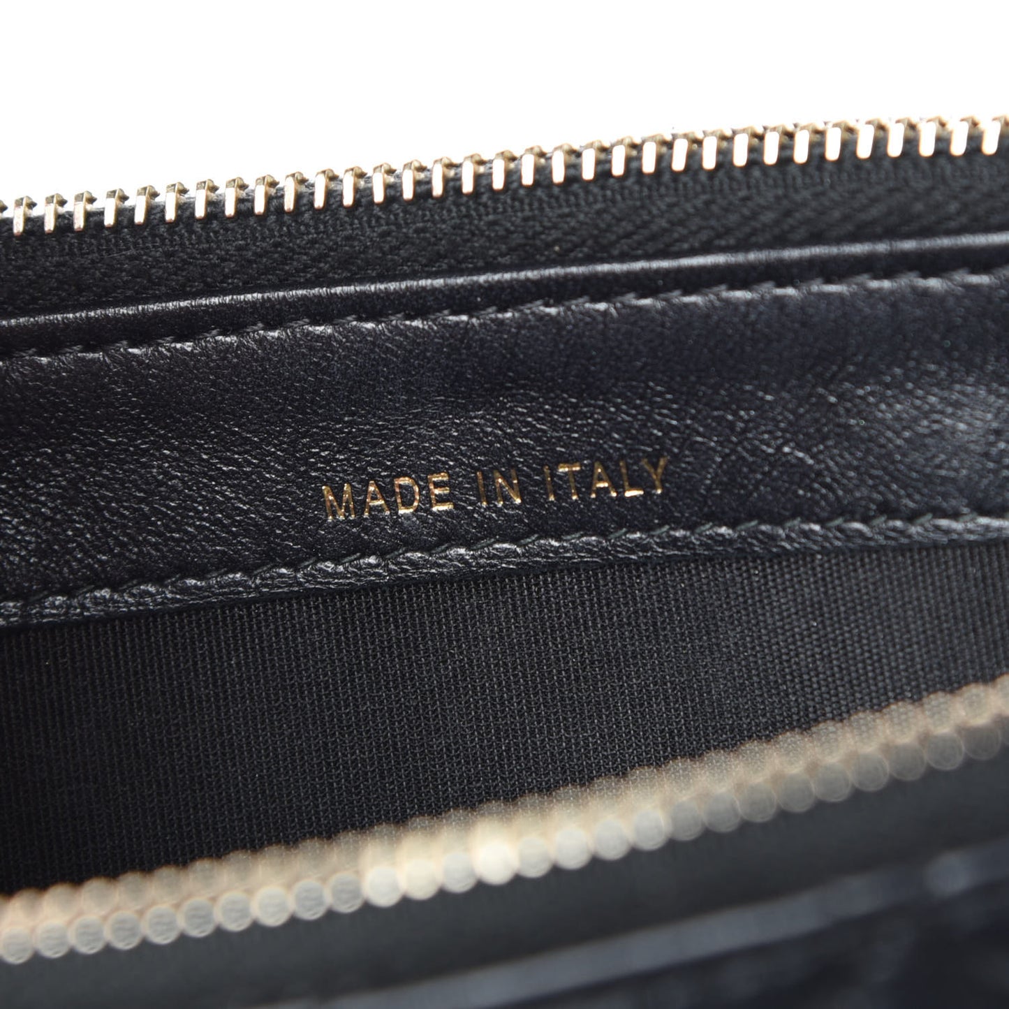 Iridescent Lambskin Quilted Pearl Clutch With Chain Black