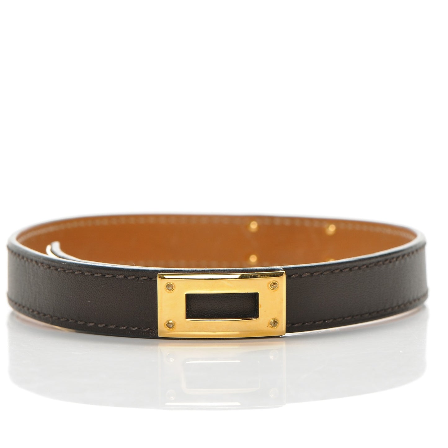 Swift Kelly Double Tour Bracelet S Chocolate