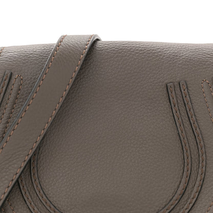 Chloe Calfskin Mini Marcie Round Crossbody Bag Cashmere Grey 8 of 11