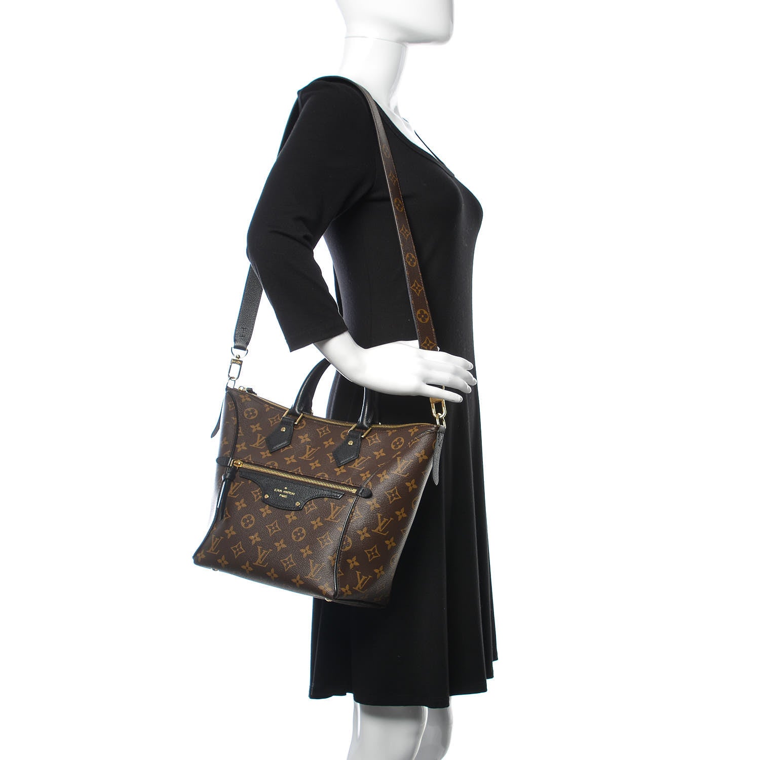 Louis Vuitton Monogram Tournelle PM Black 2 of 9