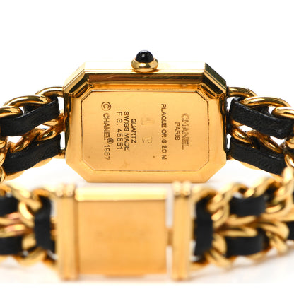 Chanel Stainless Steel Lambskin 20mm Chain Premiere Quartz Watch Gold M 4 of 4