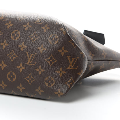 Louis Vuitton Monogram Flower Zipped Tote MM Black 10 of 12