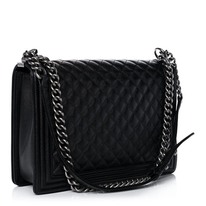 Chanel Caviar Quilted Large Boy Flap Black 3 of 11