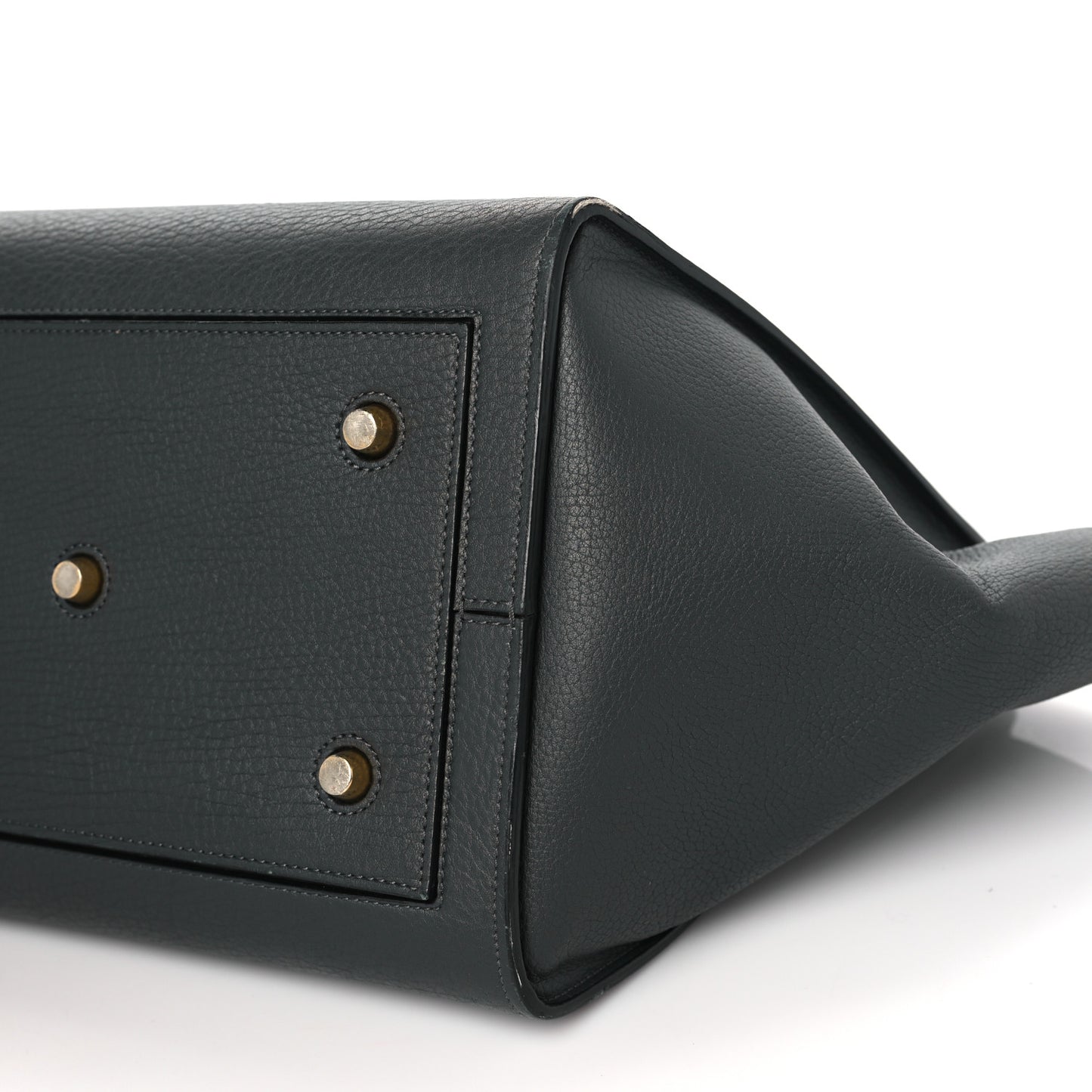 Grained Calfskin Small Tie Knot Tote Anthracite