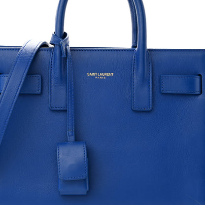 Saint Laurent Calfskin Nano Sac De Jour Royal Blue 7 of 15
