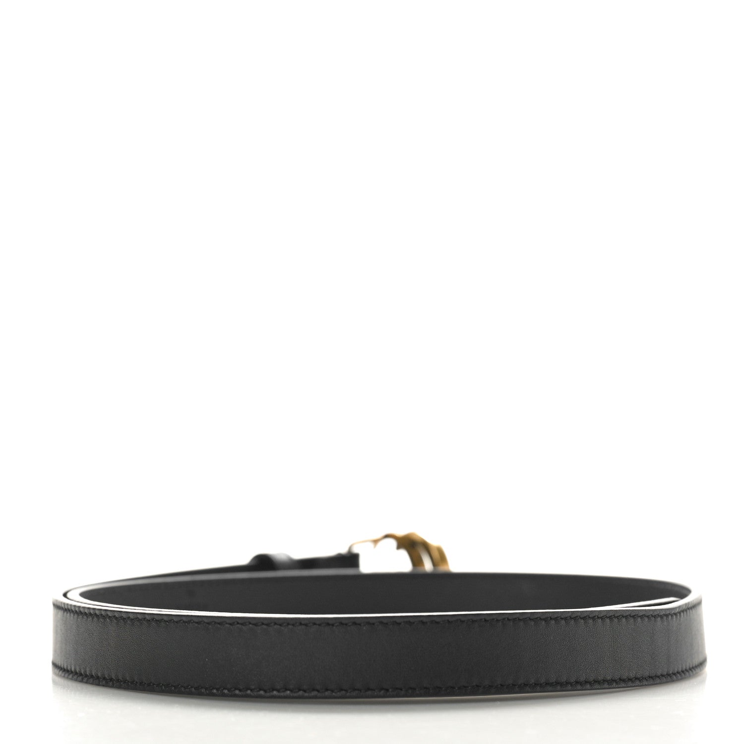 Gucci Calfskin Double G 20mm Belt 85 34 Black 2 of 4