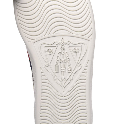 Gucci Jacquard Bee Embroidered Mens Ace Sneakers 12 Black Ivory 7 of 10