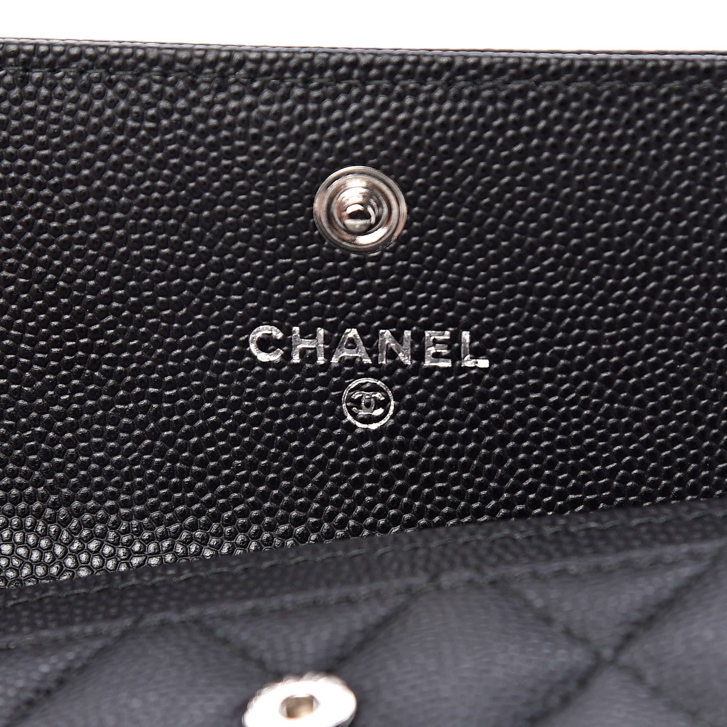 Chanel Caviar Quilted Boy Flap Card Holder Black 6 of 9