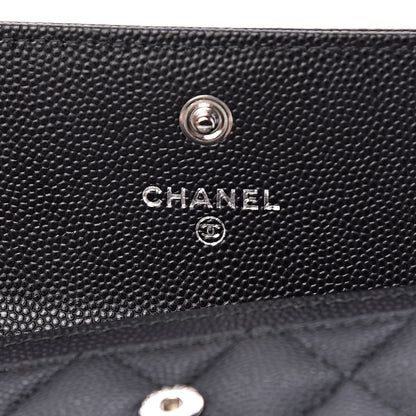 Chanel Caviar Quilted Boy Flap Card Holder Black 6 of 9