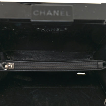 Chanel Plexiglass Barcode Boy Brick Lego Clutch Black 5 of 13