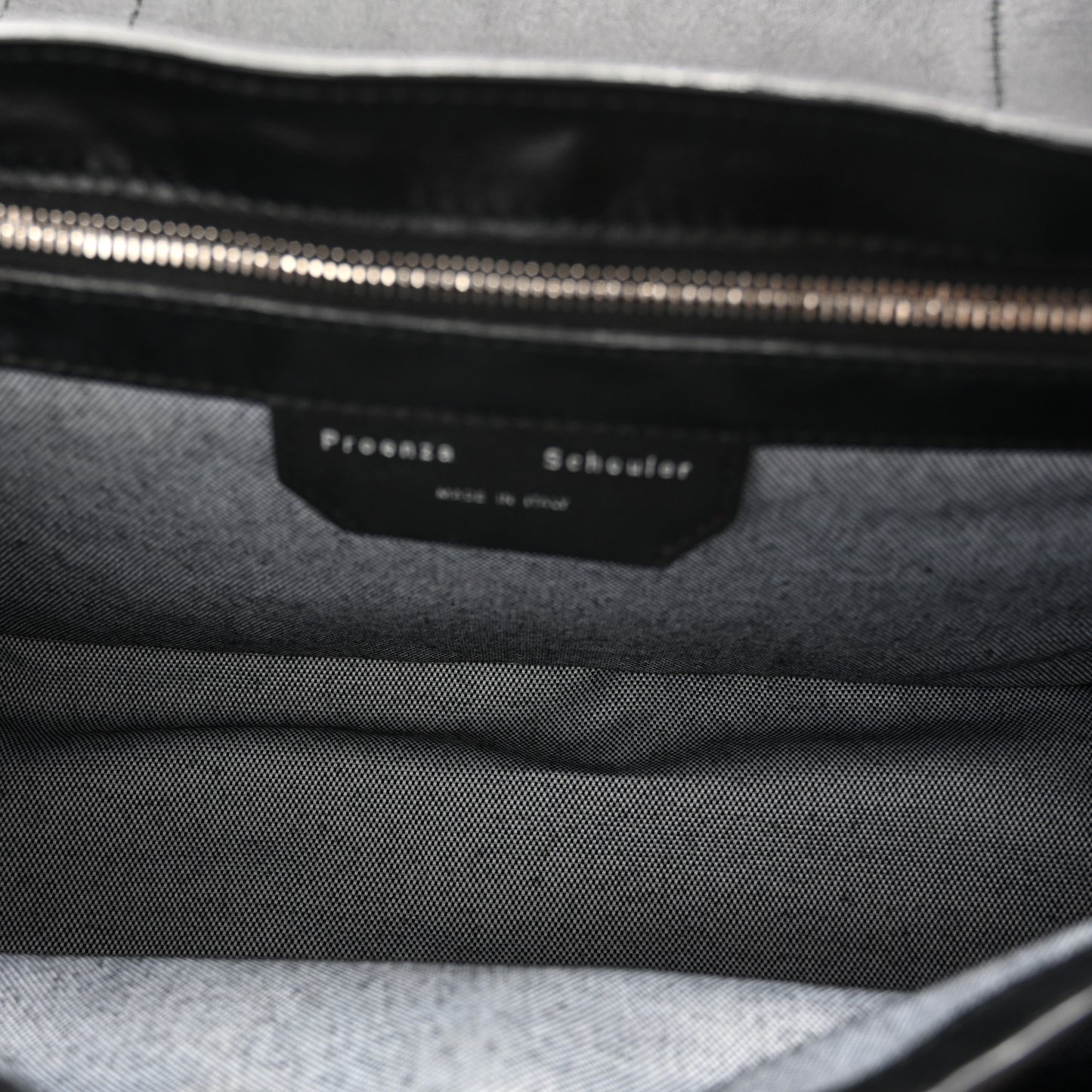 Soft Grainy Calfskin Medium PS1 Satchel Black