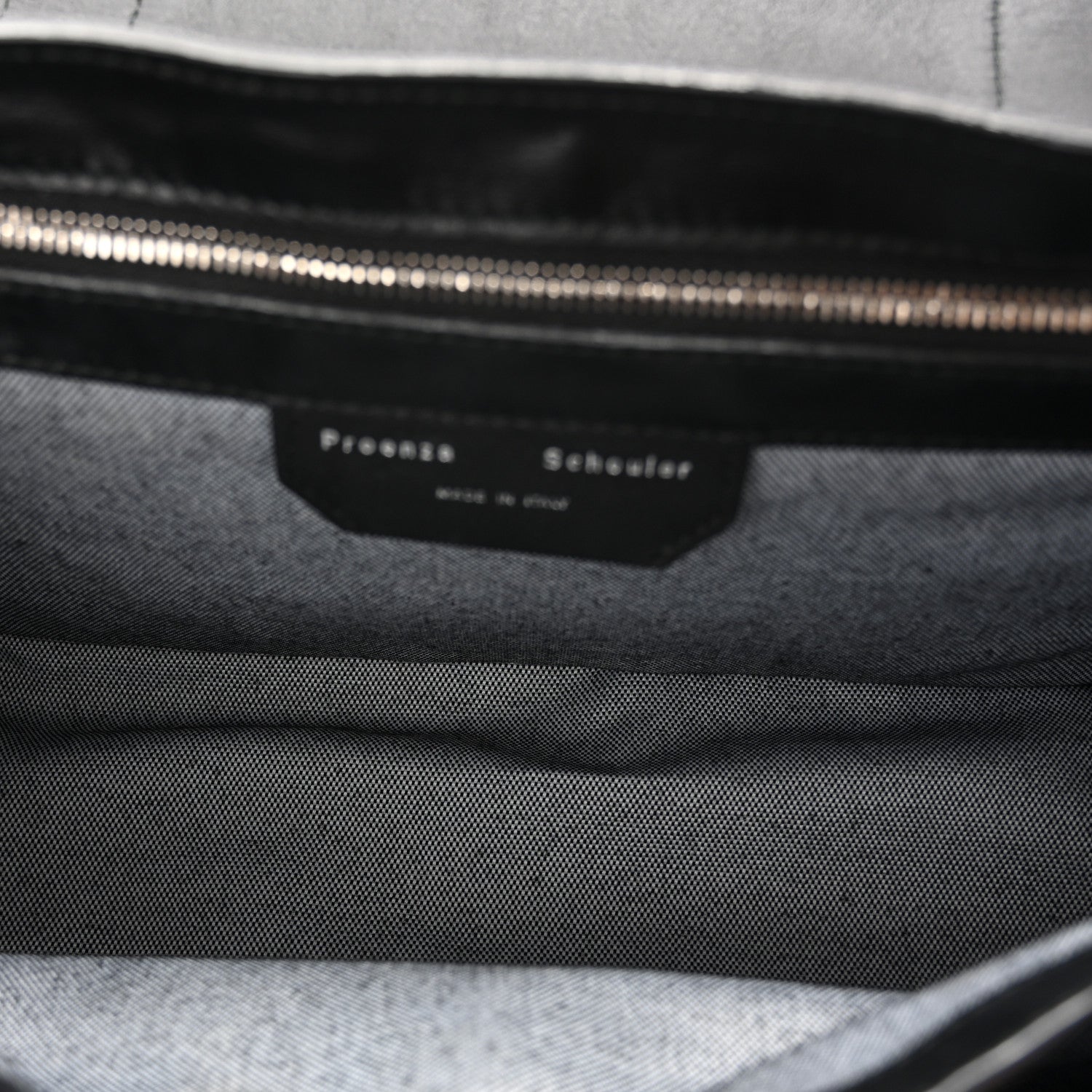 Proenza Schouler Soft Grainy Calfskin Medium PS1 Satchel Black 5 of 9
