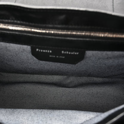 Proenza Schouler Soft Grainy Calfskin Medium PS1 Satchel Black 5 of 9