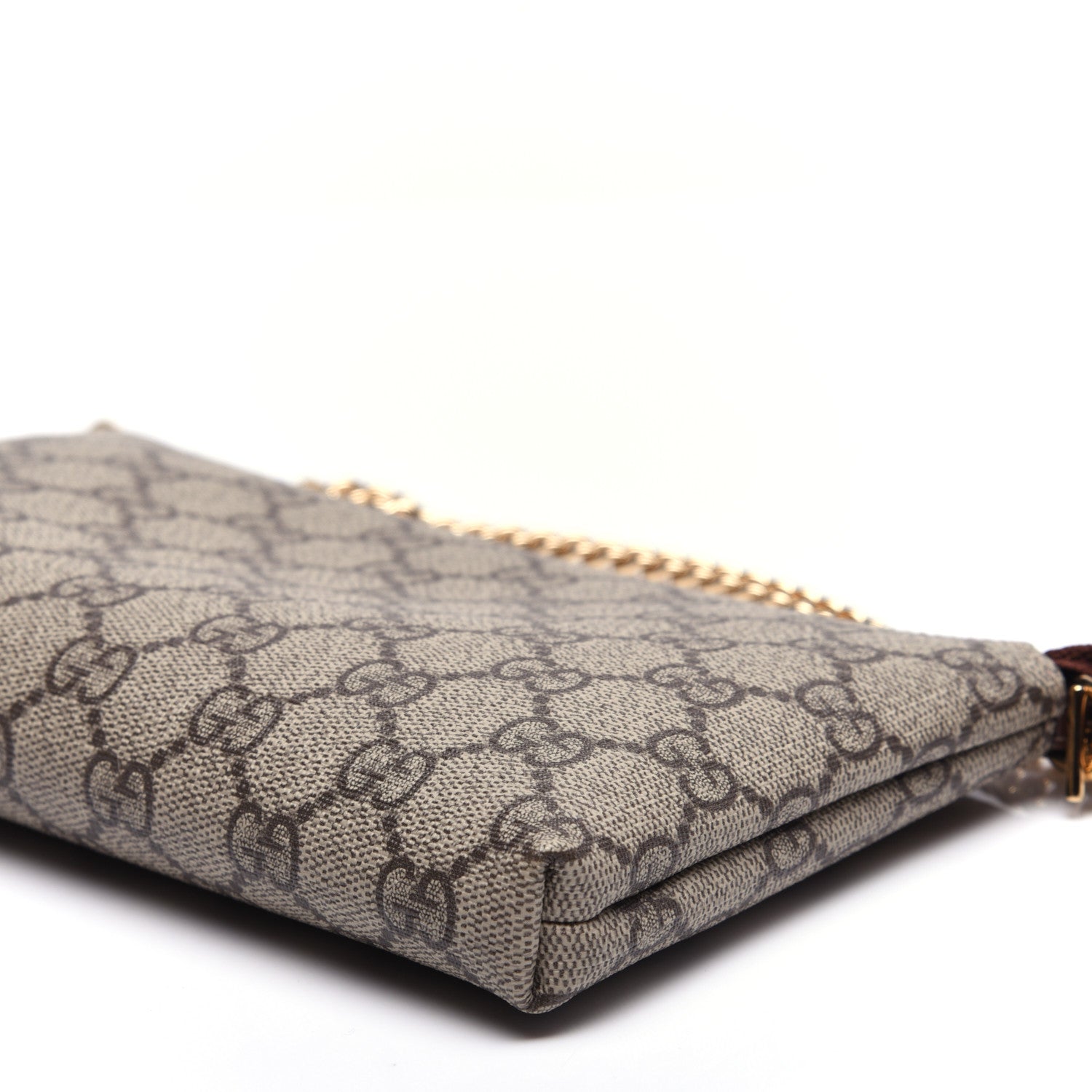 Gucci GG Supreme Monogram Wrist Wallet Brown 7 of 10