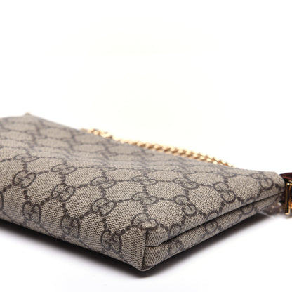 Gucci GG Supreme Monogram Wrist Wallet Brown 7 of 10