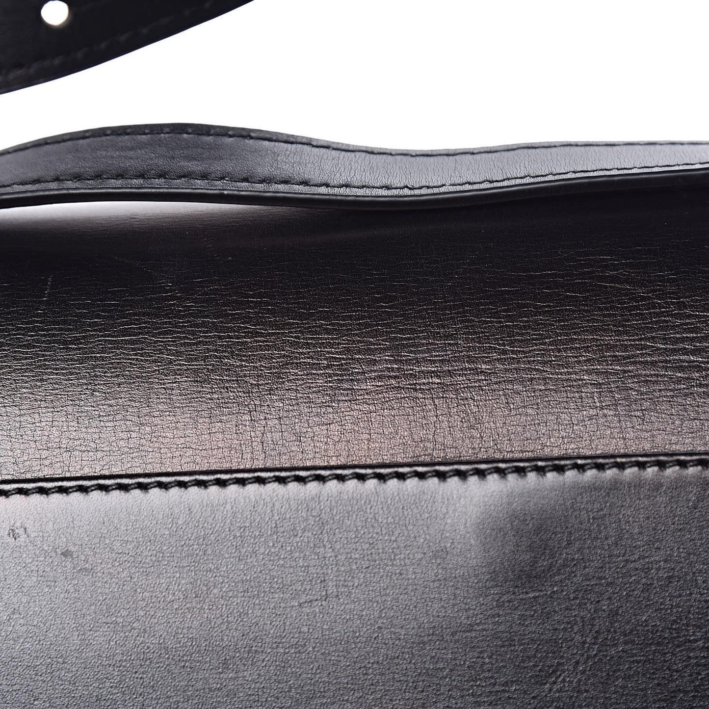 Calfskin Large Barcelona Shoulder Bag Black