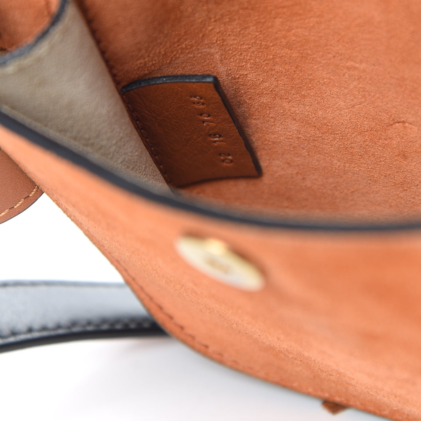 Suede Calfskin Braided Mini Hudson Shoulder Bag Caramel