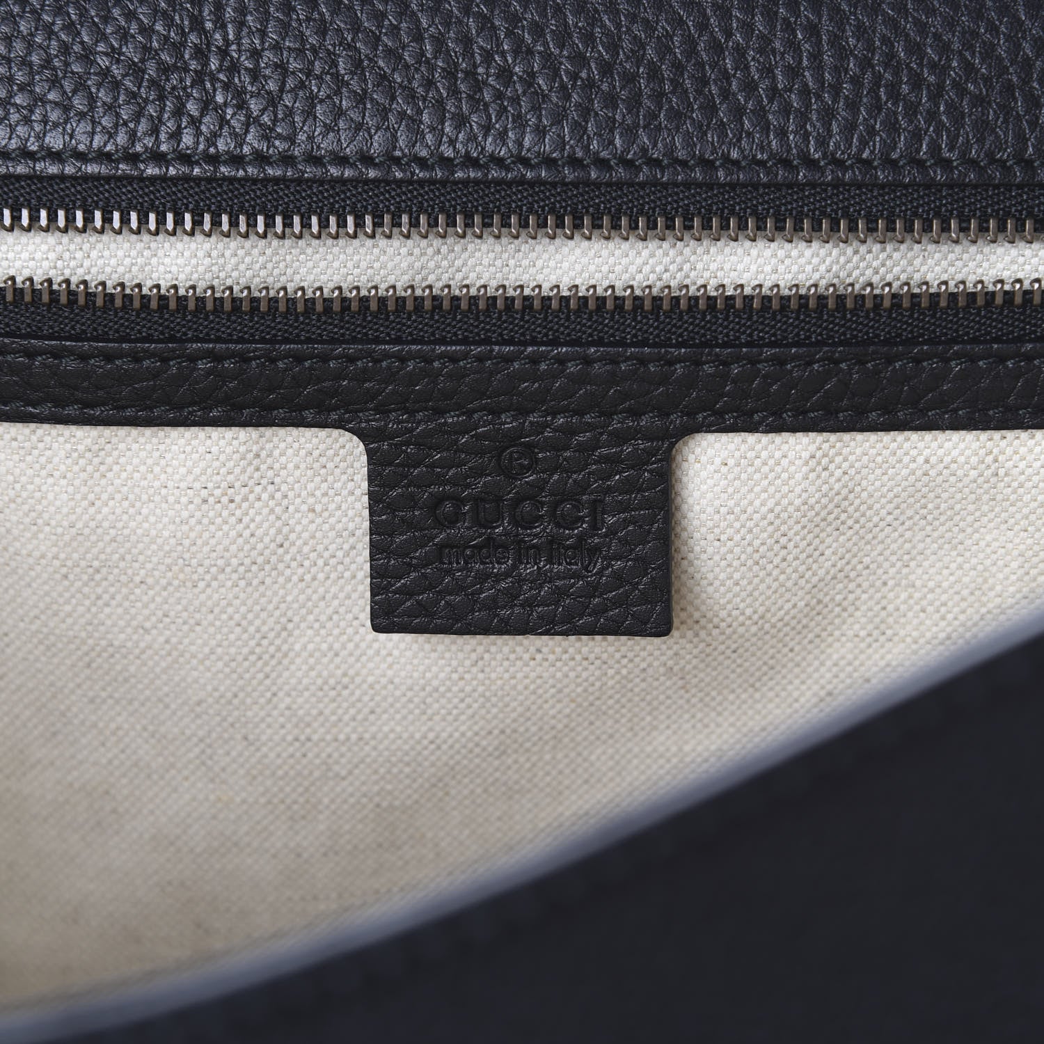 Gucci Calfskin Feline Medium GG Marmont Top Handle Bag Black 7 of 10