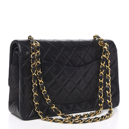 Chanel Lambskin Quilted Medium Double Flap Black 4 of 17