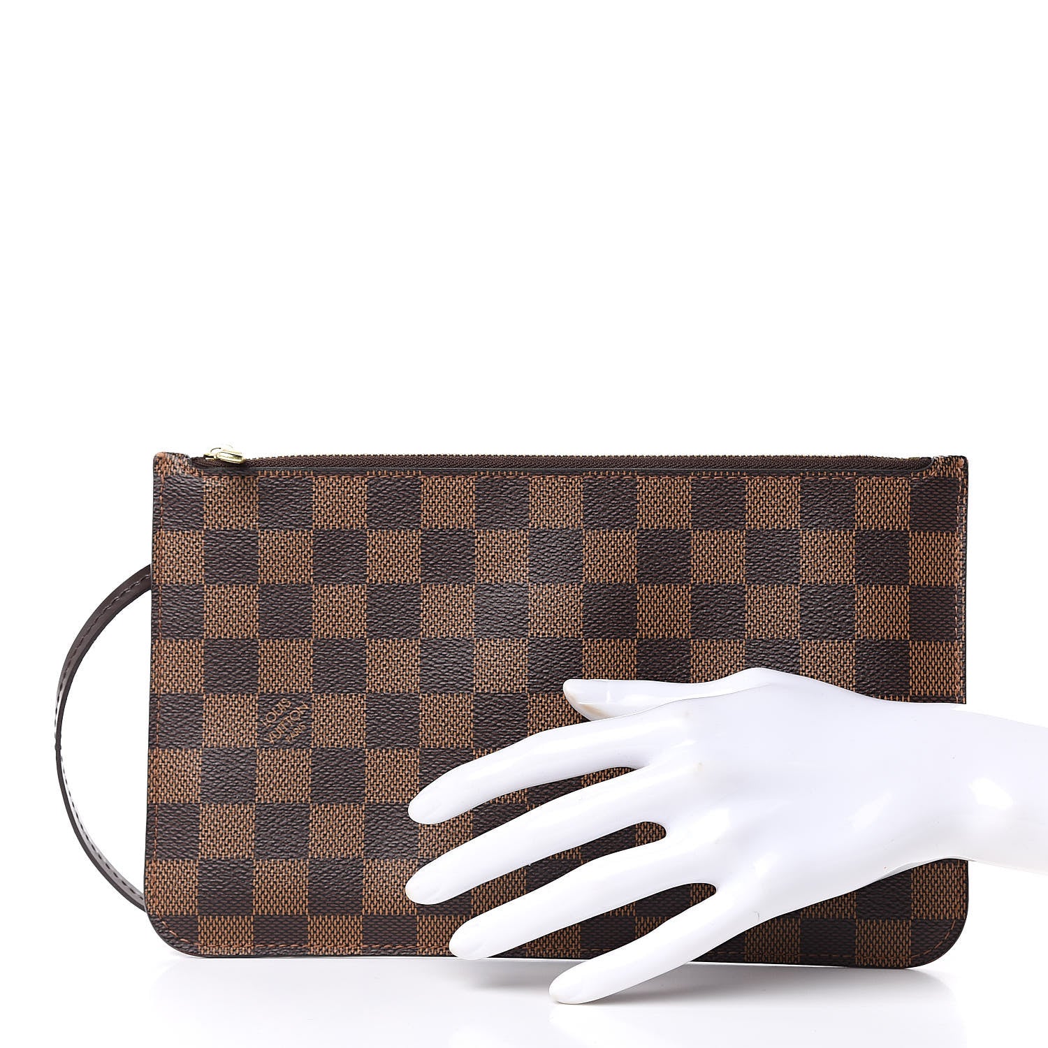 Louis Vuitton Damier Ebene Neverfull MM GM Pochette 2 of 9