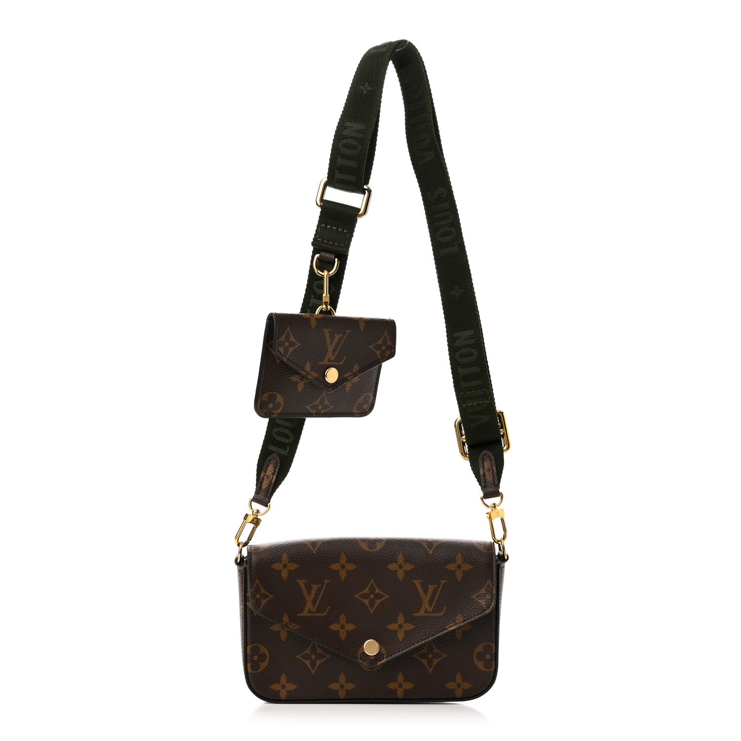 Louis Vuitton Monogram Felicie Strap & Go Kaki 1 of 10
