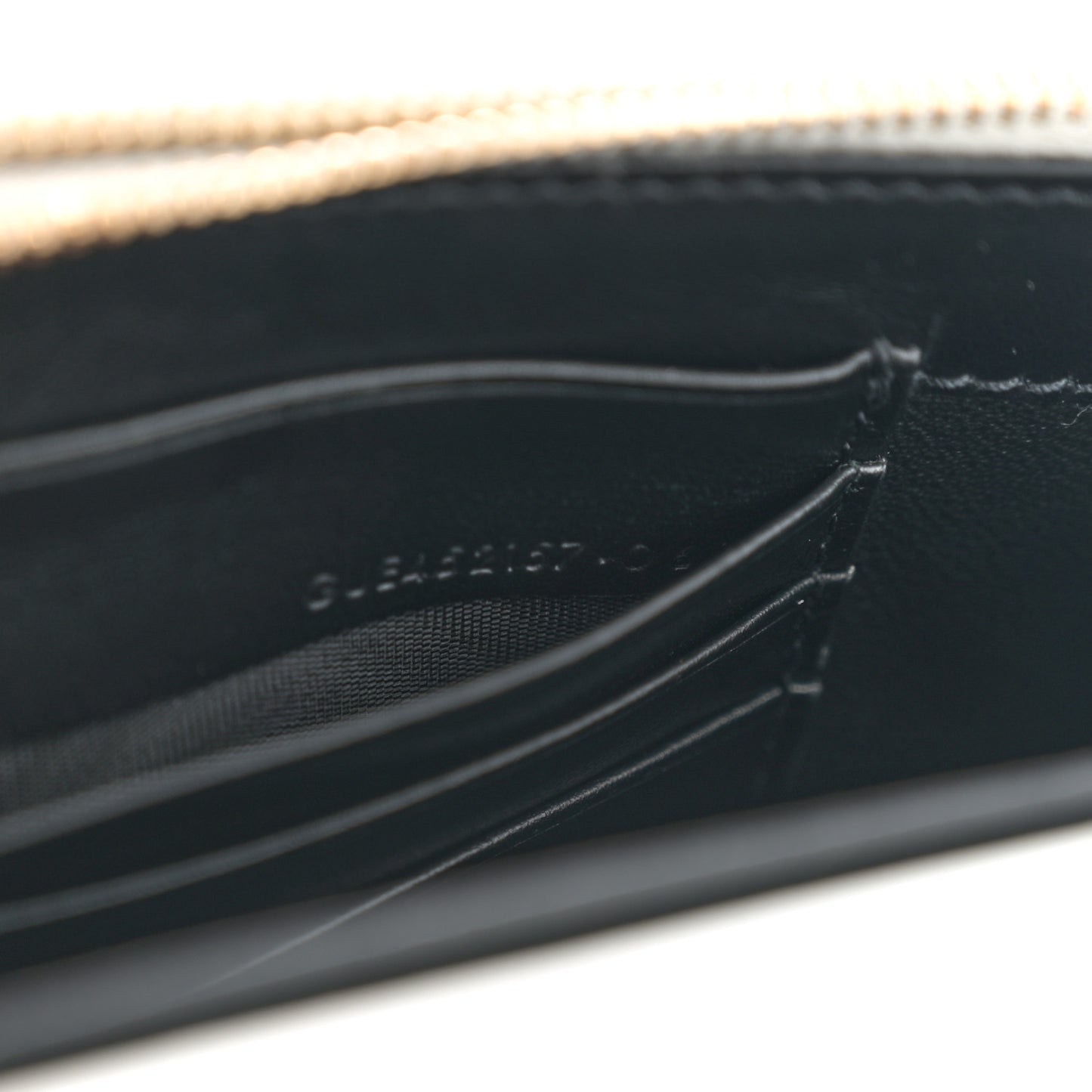 New Aspen Calfskin Bi-Color Monogram Sunset Chain Wallet Black Dirty White