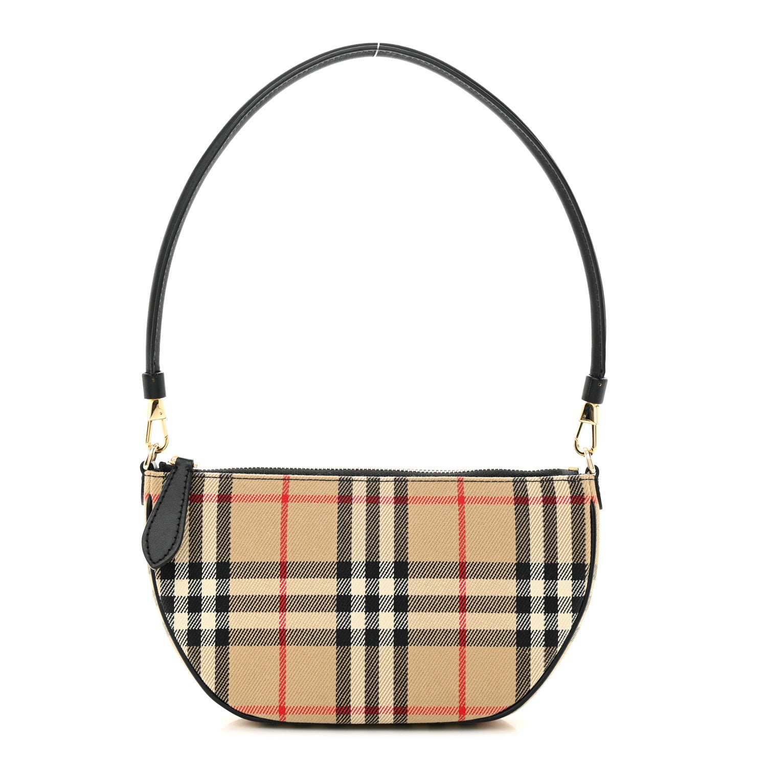 Burberry Vintage Check Calfskin Olympia Pouch Archive Beige 1 of 9