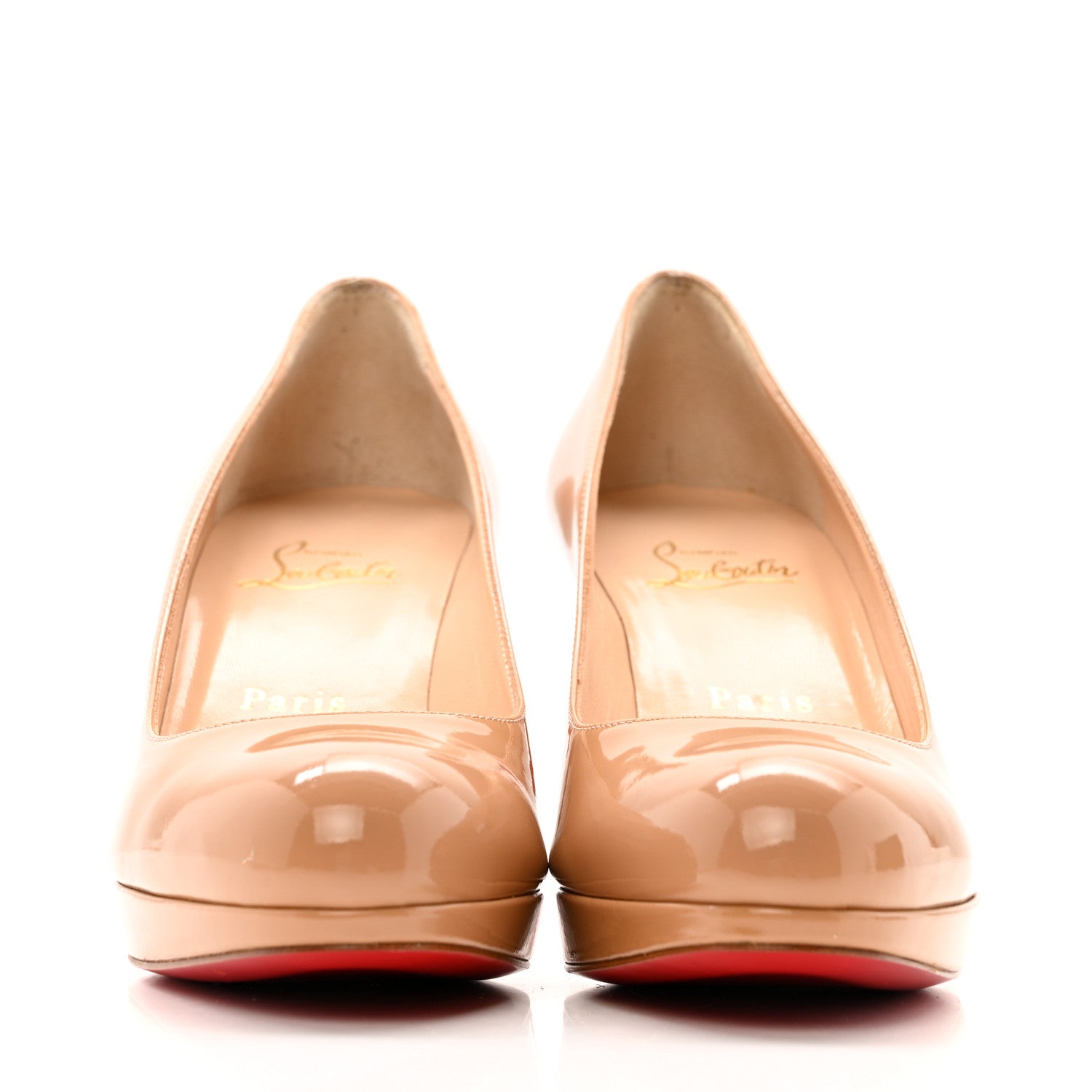 Christian Louboutin Patent New Simple 85 Pumps 37.5 Nude 3 of 11