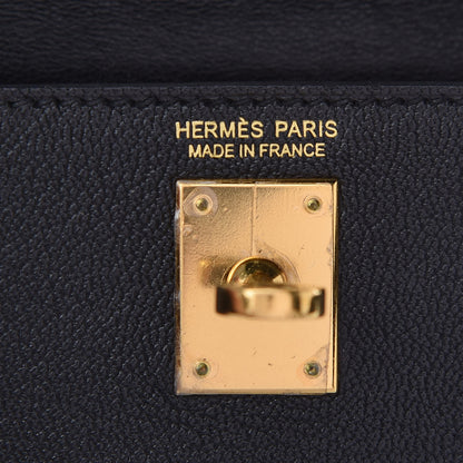 Hermes Chevre Chandra Mini Kelly Sellier 20 Black 8 of 37
