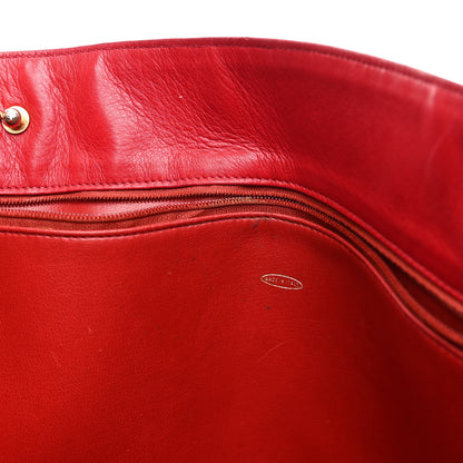 Chanel Lambskin Quilted Tote Red 9 of 17
